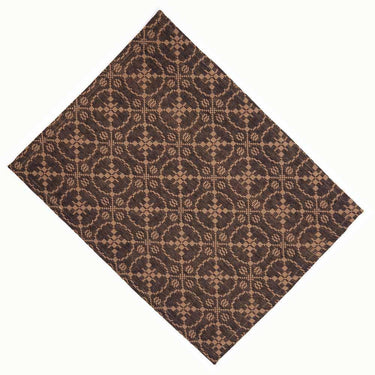 Black Tan Marshfield Jacquard Placemat Set Of Six PM106011 - The Fox Decor